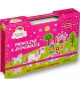 Princezné a jednorožce- Box s knižkou a magnetmi